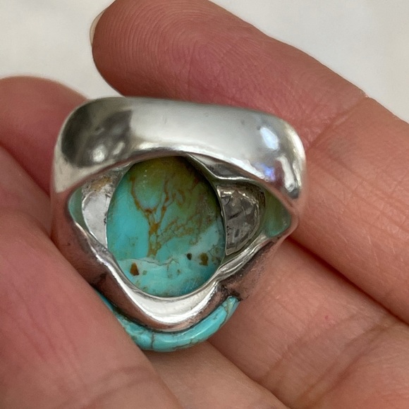 Studio BARSE turquoise sterling silver ring - Picture 6 of 9